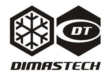 Black and White Transparent DimasTech Sticker